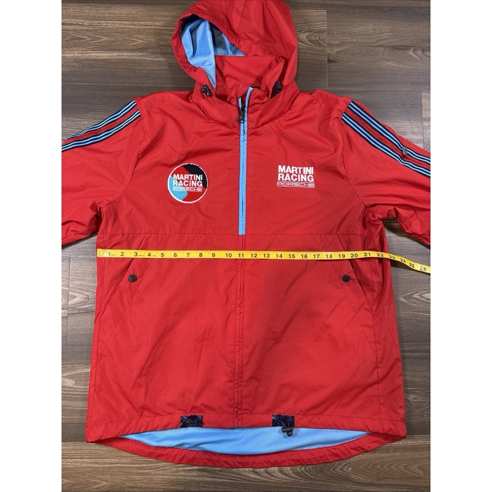 Porsche Martini Racing Racing Red Windbreaker Jacket Size XL - Picture 5 of 8